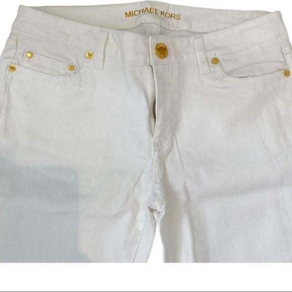 Michael Kors white skinny jeans size 2 EUC - Picture 2 of 5